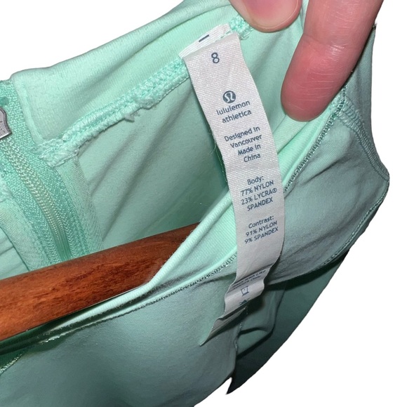 Lululemon Run: Warm Up Crew Fresh Teal (Mint Green) Size 8 - Picture 4 of 7